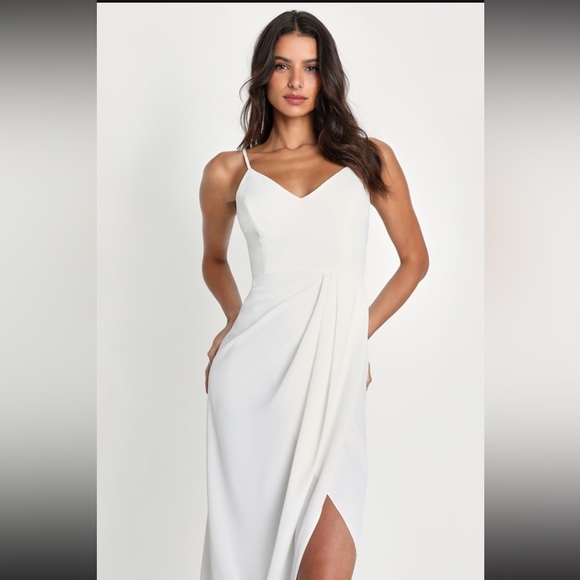 Lulus Reinette White Midi Dress - Picture 2 of 6